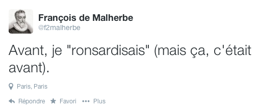 malherbe avant je ronsardisais
