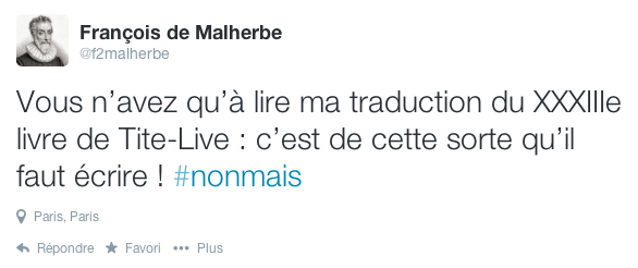 malherbe cest de cette sorte quil faut ecrire