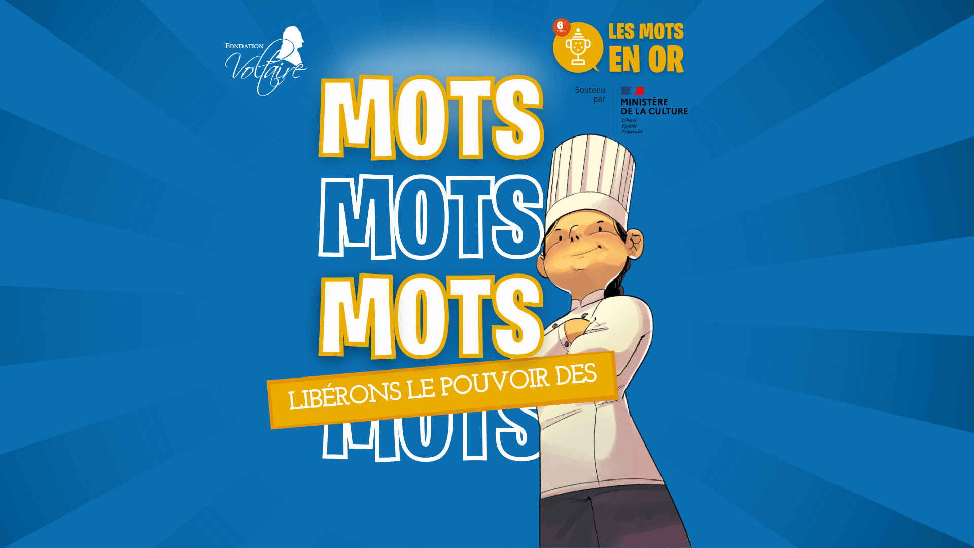 Affiche du concours des Mots en or